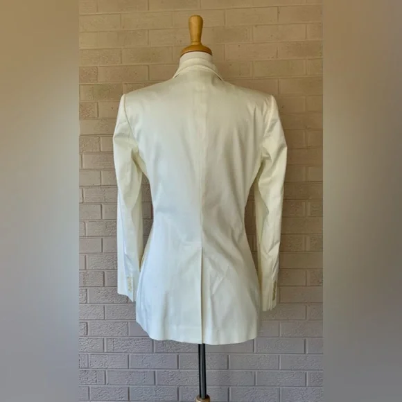 LAUREN Ralph Lauren Blazer Winter White Fully Lined Size 8 Excellent Condition! - Picture 2 of 8